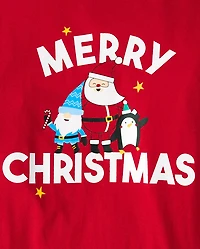 Adult Matching Family Merry Christmas Cotton And Microfleece Pajamas