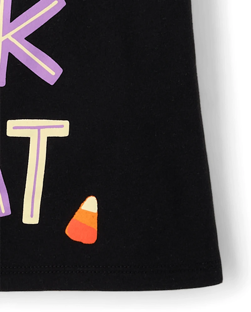 T-shirt graphique Stitch™ pour filles « Farce ou friandise »