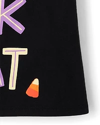 T-shirt graphique Stitch™ pour filles « Farce ou friandise »