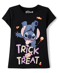 Girls Stitch™ Trick Or Treat Graphic Tee