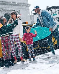 Pyjama de Noël ajusté en coton et flanelle pour enfants