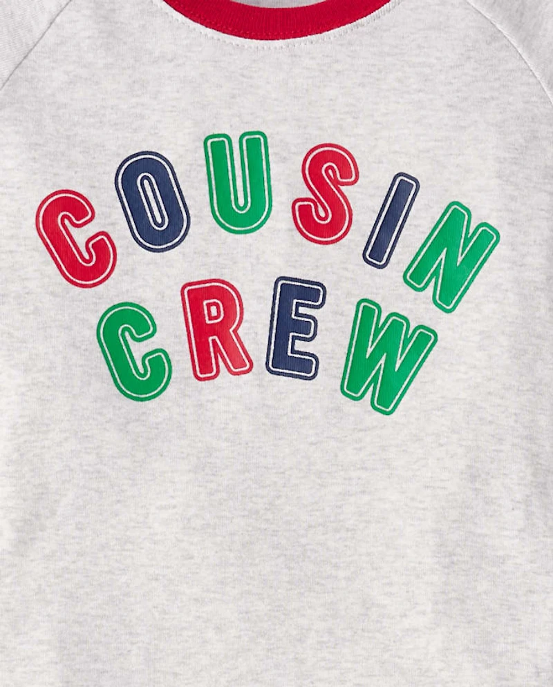 Kids Cousin Crew Snug Fit Cotton And Microfleece Pajamas