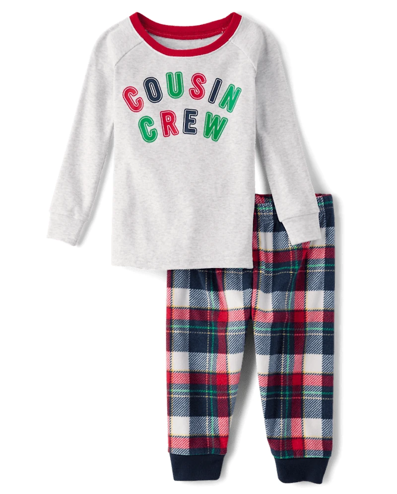 Baby And Toddler Cousin Crew Snug Fit Cotton Microfleece Pajamas
