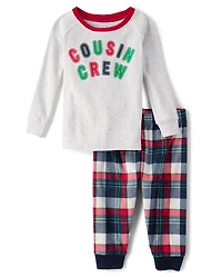 Baby And Toddler Cousin Crew Snug Fit Cotton Microfleece Pajamas