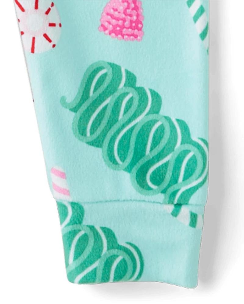 Baby And Toddler Girls Holiday Gummy Velour Pajamas