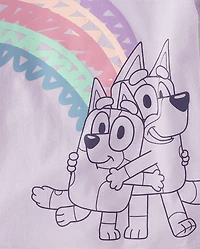 Toddler Girls Bluey™ Rainbow Graphic Tee