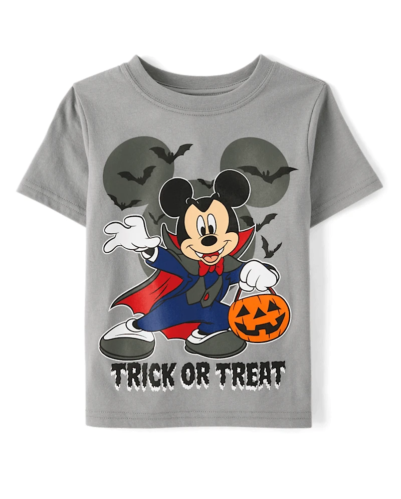 T-shirt graphique Mickey Mouse™ pour petits garçons « Farce ou friandise »