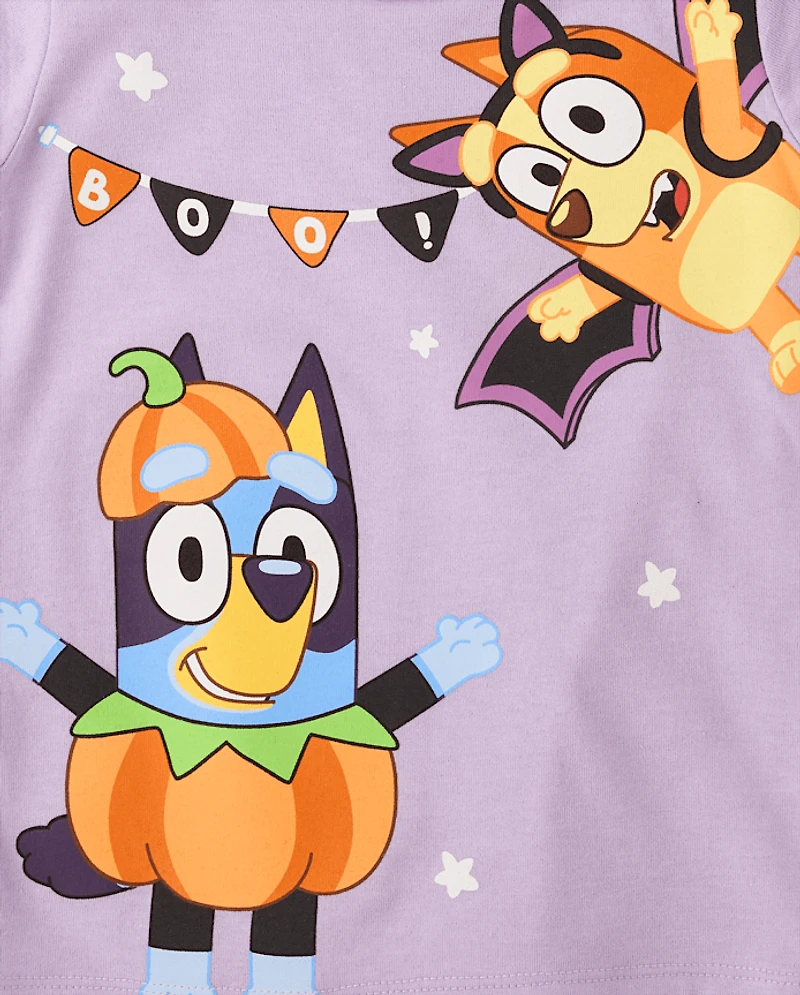 T-shirt graphique Bluey™ pour petites filles, motif Halloween
