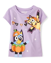 T-shirt graphique Bluey™ pour petites filles, motif Halloween