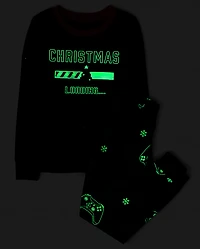 Kids Christmas Gamer Snug Fit Cotton Pajamas