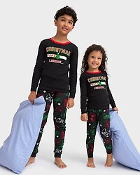 Kids Christmas Gamer Snug Fit Cotton Pajamas