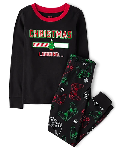 Pyjama de Noël en coton ajusté pour enfants
