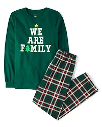 Pyjamas en coton assortis pour adultes « We Are Family »