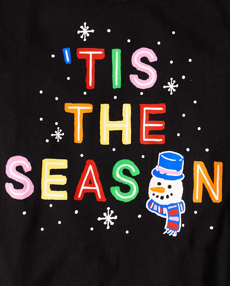 Pyjamas en coton assortis pour adultes et toute la famille, « Glow Tis The Season »