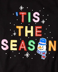 Pyjamas en coton assortis pour adultes et toute la famille, « Glow Tis The Season »
