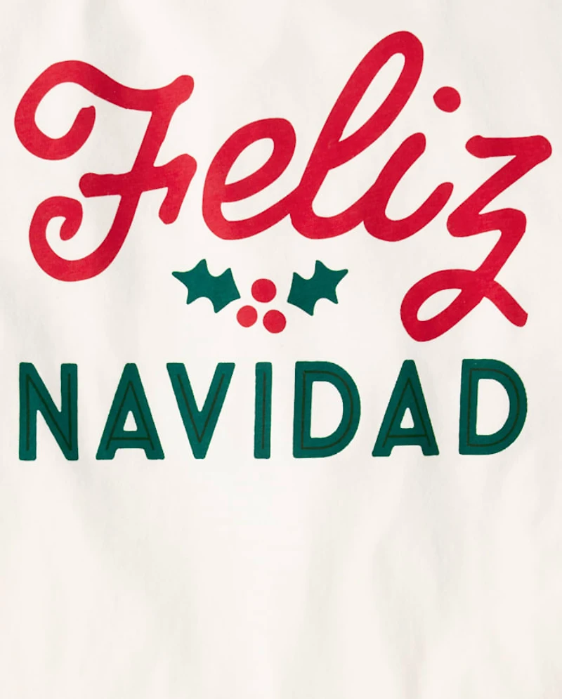 Adult Matching Family Feliz Navidad Cotton Pajamas
