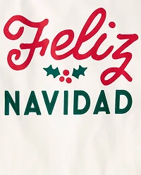 Adult Matching Family Feliz Navidad Cotton Pajamas