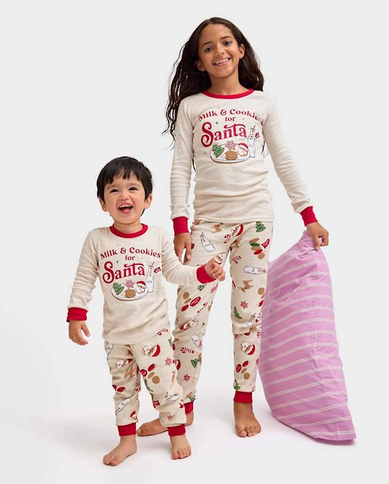 Baby And Toddler Milk Cookies Snug Fit Cotton Pajamas