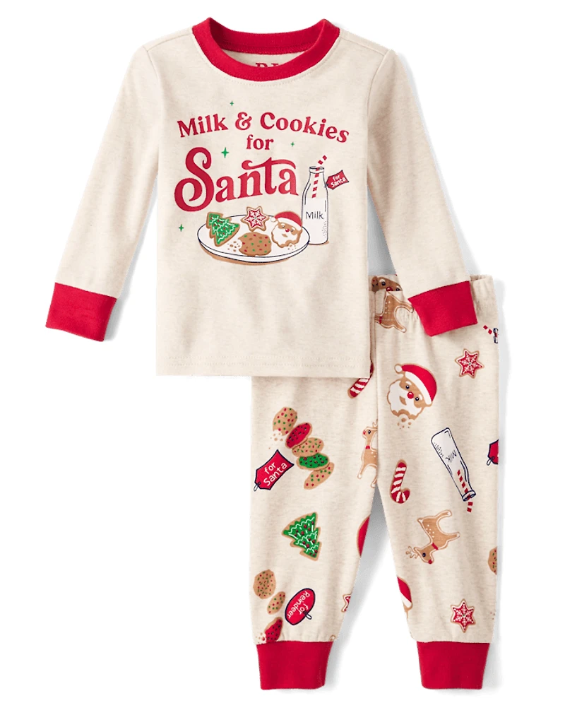 Baby And Toddler Milk Cookies Snug Fit Cotton Pajamas