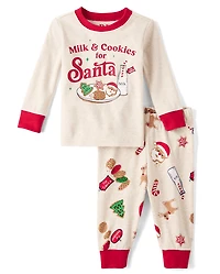 Baby And Toddler Milk Cookies Snug Fit Cotton Pajamas
