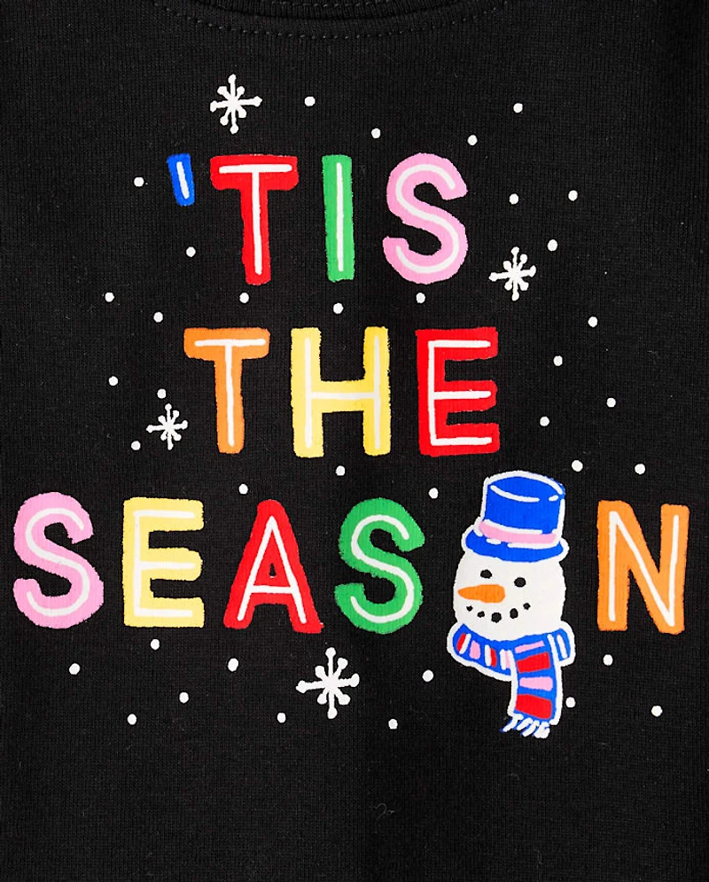 Baby And Toddler Matching Family Glow Tis The Season Snug Fit Cotton Pajamas