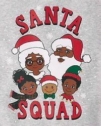 Baby And Toddler Matching Family Santa Squad Snug Fit Cotton Pajamas