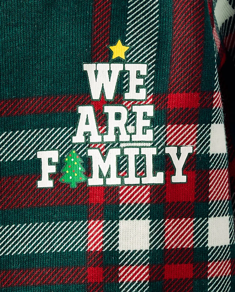 Baby And Toddler Matching Family We Are Snug Fit Cotton Footed One Piece Pajamas