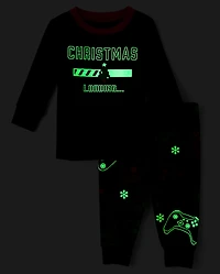 Pyjama de Noël ajusté en coton pour bébé et tout-petit