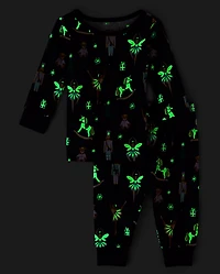 Baby And Toddler Girls Glow Nutcracker Ballerina Snug Fit Cotton Pajamas
