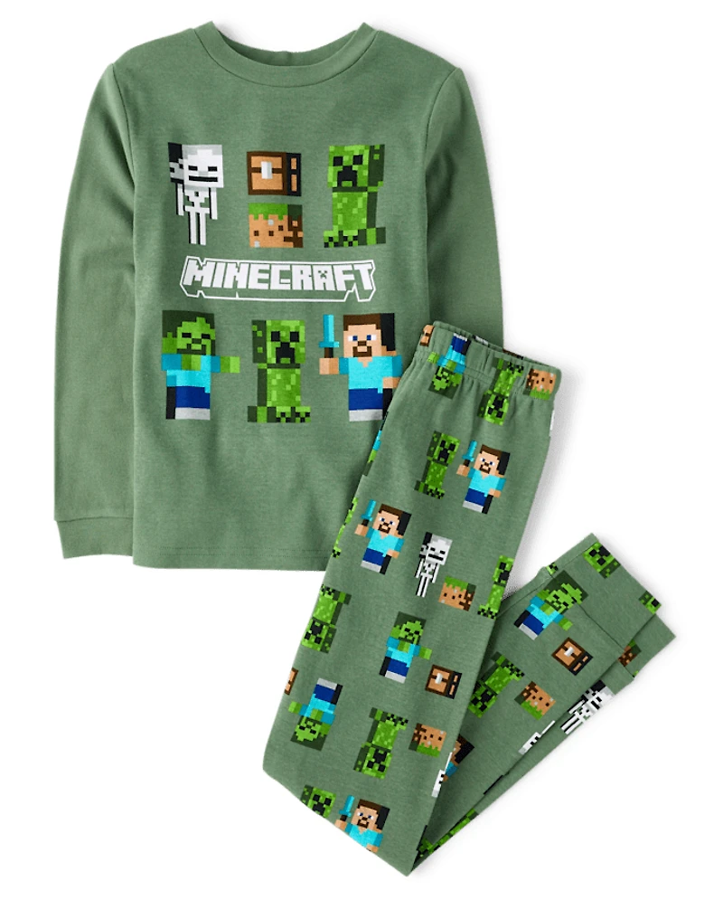 Boys Minecraft™ Snug Fit Cotton Pajamas