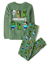 Boys Minecraft™ Snug Fit Cotton Pajamas