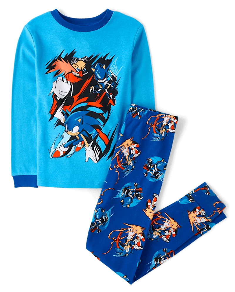 Boys Sonic The Hedgehog™ Snug Fit Cotton Pajamas