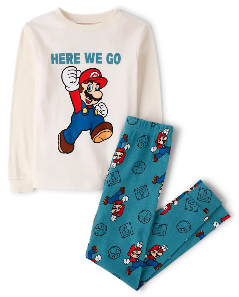 Boys Super Mario™ Snug Fit Cotton Pajamas