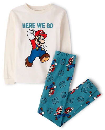 Boys Super Mario™ Snug Fit Cotton Pajamas