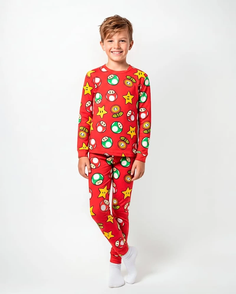 Kids Super Mario™ Snug Fit Cotton Pajamas
