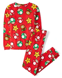 Kids Super Mario™ Snug Fit Cotton Pajamas