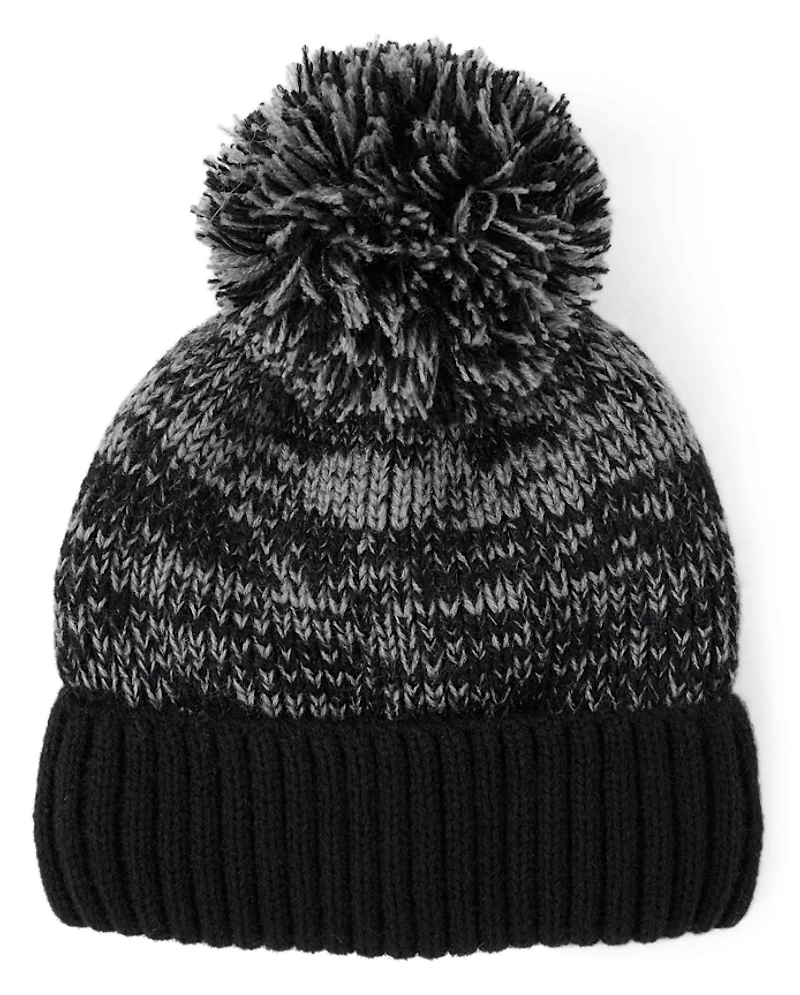 Boys Ombre Pom Beanie