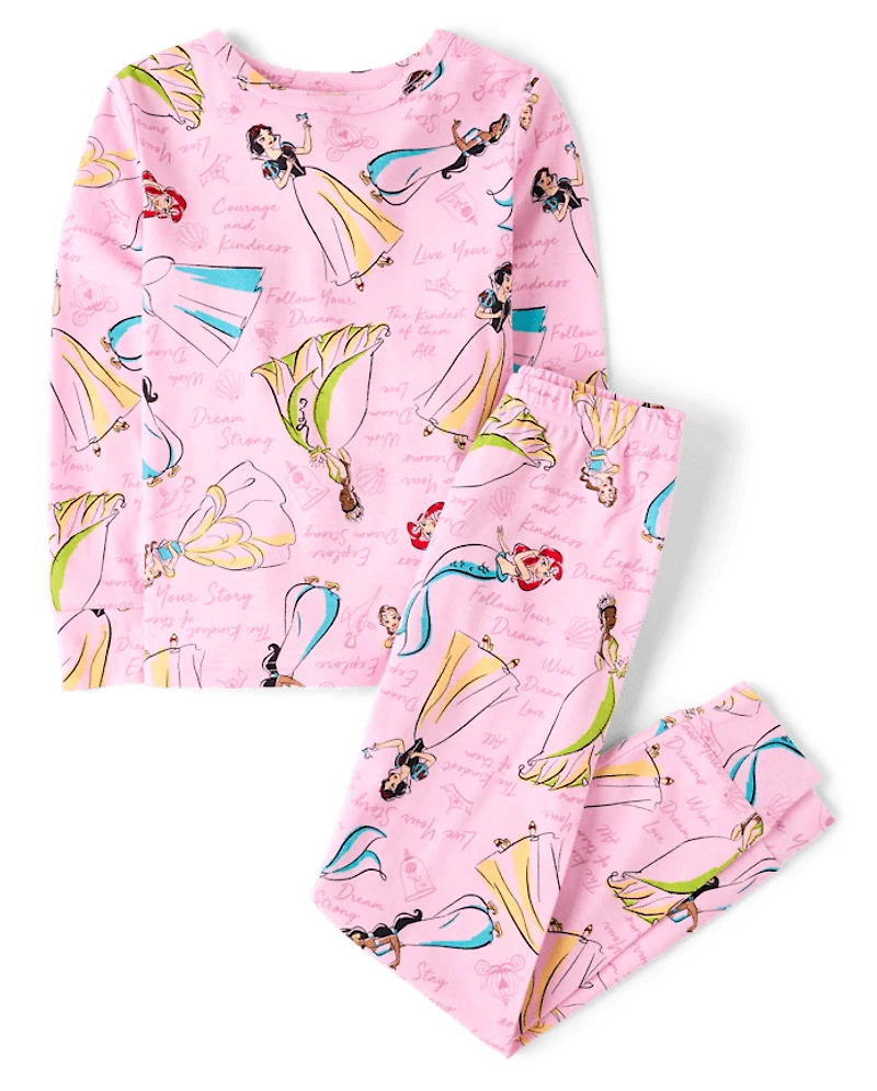Girls Disney™ Princess Snug Fit Cotton Pajamas