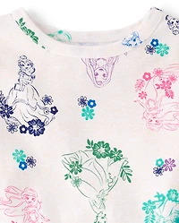 Girls Disney™ Princess Floral Snug Fit Cotton Pajamas