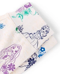 Girls Disney™ Princess Floral Snug Fit Cotton Pajamas