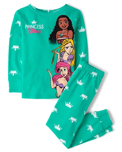 Girls Disney™ Princess Vibes Snug Fit Cotton Pajamas
