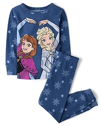 Girls Frozen™ Elsa Snug Fit Cotton Pajamas