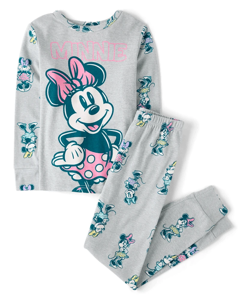 Girls Minnie Mouse™ Snug Fit Cotton Pajamas