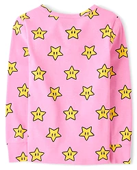 Girls Super Mario™ Princess Peach Snug Fit Cotton Pajamas