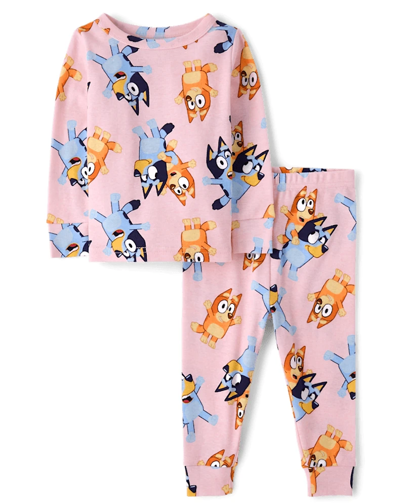 Baby And Toddler Girls Bluey™ Snug Fit Cotton Pajamas