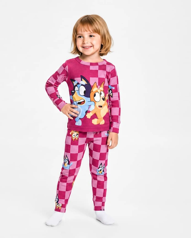 Baby And Toddler Girls Bluey™ Snug Fit Cotton Pajamas