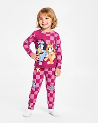 Baby And Toddler Girls Bluey™ Snug Fit Cotton Pajamas
