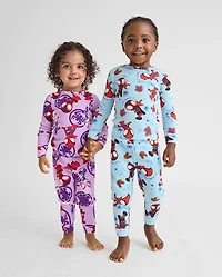 Baby And Toddler Girls Spidey™ Snug Fit Cotton Pajamas