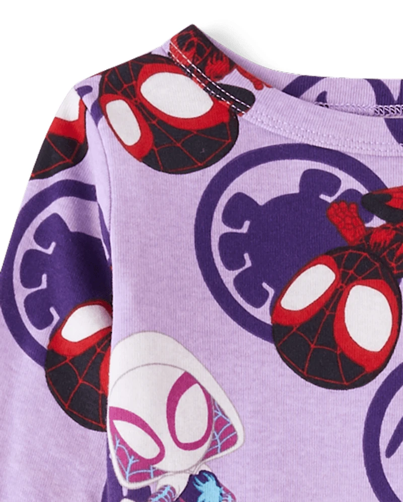 Baby And Toddler Girls Spidey™ Snug Fit Cotton Pajamas