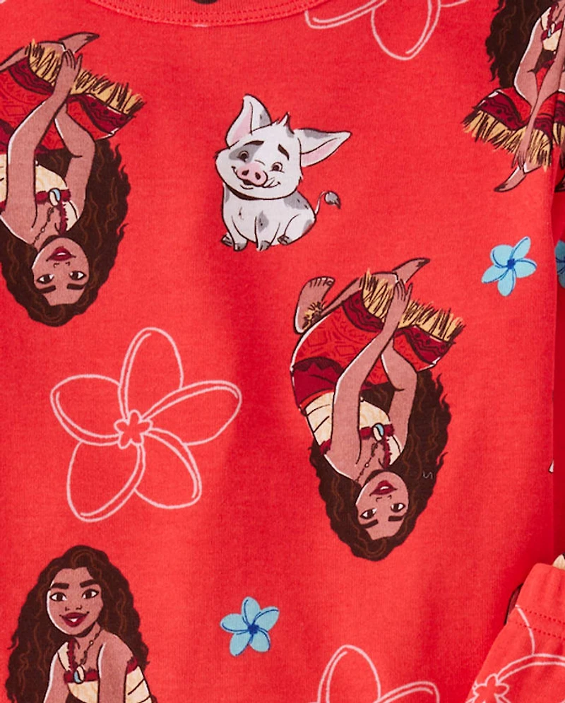 Girls Moana™ Snug Fit Cotton Pajamas
